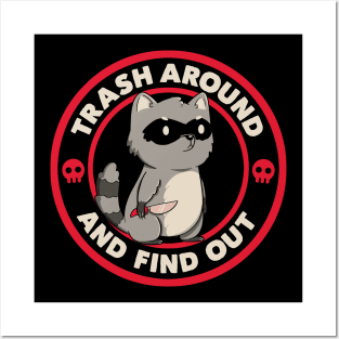 Trash Around Raccoon Red by Tobe Fonseca Posters and Art